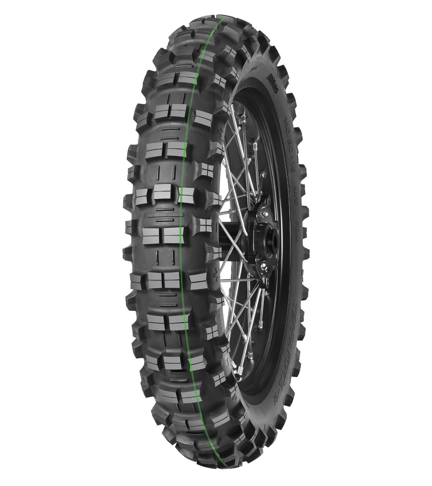 Mitas 120/90-18 Terra Force EF Super Light Tek Yeşil Cross Arka Motosiklet Lastiği