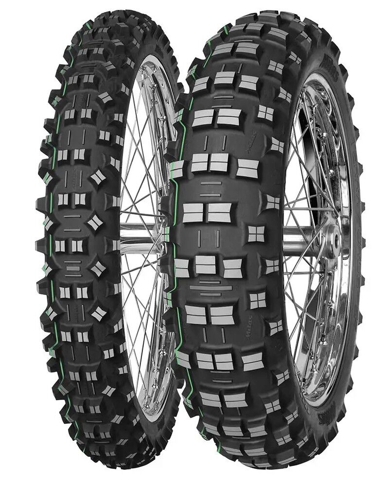 Mitas Set 90/90-21 ve 120/90-18 Terra Force EF Super Light Takım Arka Çift Yeşil