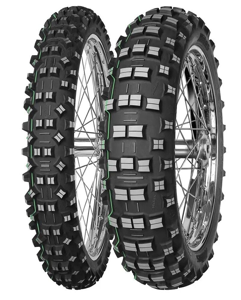 Mitas Set 90/90-21 ve 140/80-18 Terra Force EF Super Light Arka Çift Yeşil