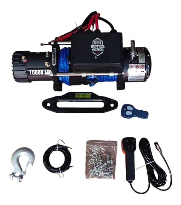 Hunter Vinç 10000 LB Sentetik Halat 4x4 Offroad 12V