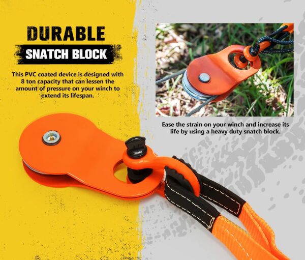 Hunter Vinç Makarası Snatch Block 8T