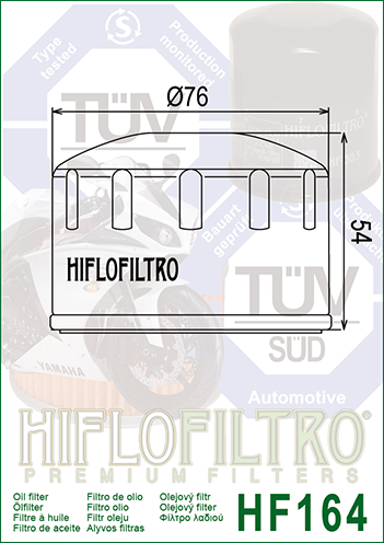 Hiflo HF-164 BMW R1200 GS Adventure Yağ Filtresi (10-13)