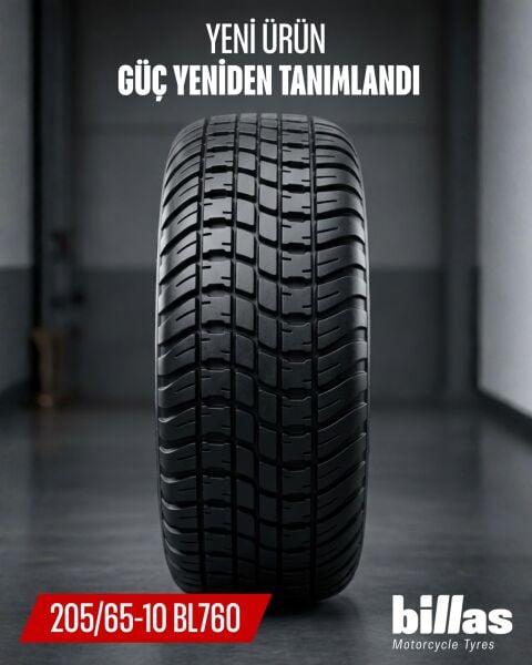 Billas 205/65-10 BL760 6PR 84M Golf Arabası Lastiği