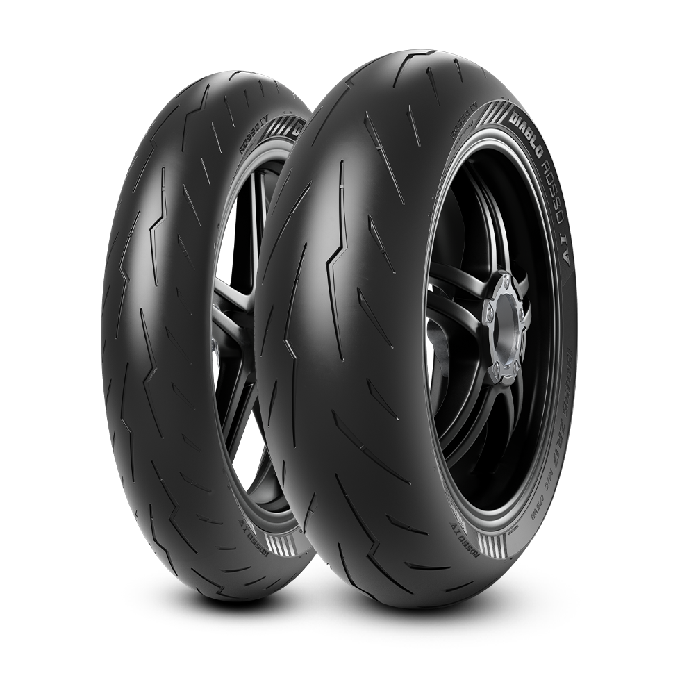 Pirelli Takım RKS M502N 120/70ZR17 ve 160/60ZR17 Diablo Rosso IV Ön Arka Set