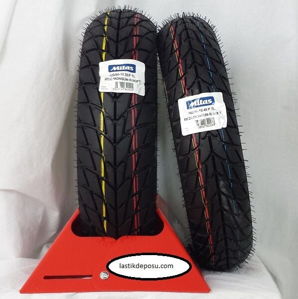 Mitas Takım 4 Mevsim Honda Spacy Lastik 90/90-12 ve 3.50-10 MC20 Ön Arka Set