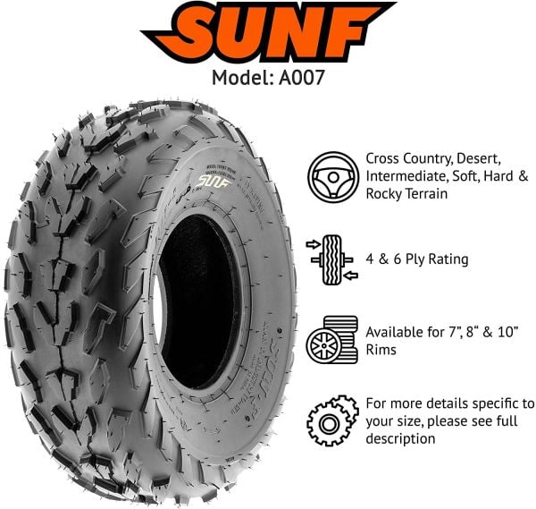 SunF 23X7-10 A007 6 Kat Arazi Tipi Ön Atv Lastik