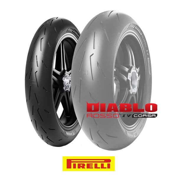 Pirelli Set 120/70ZR17 ve 180/55ZR17 Diablo Rosso IV Corsa Ön Arka Takım (2024)
