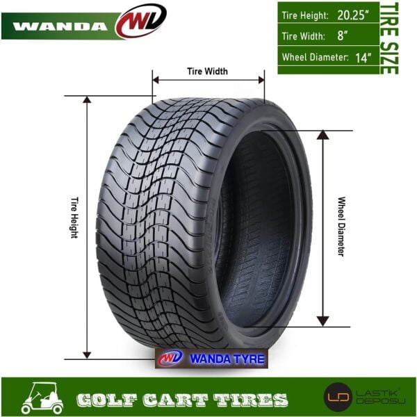 Wanda 215/35R14 WR028 4PR Golf Arabası Karavan Lastiği