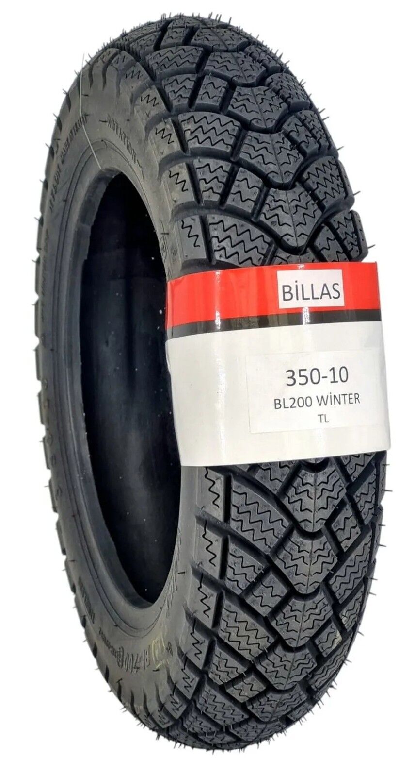 Billas 3.50-10 BL200 TL 59M 4PR Motosiklet Kış Lastiği