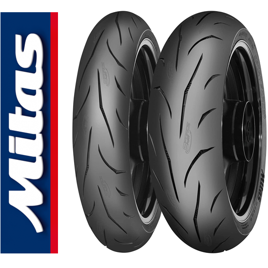 Mitas Takım Suzuki GSX-R600 120/70ZR17 ve 180/55ZR17 Sport Force Plus Ön Arka Set