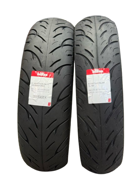 Billas Set 120/70-15 ve 140/70-14 BL086 TL Motosiklet Lastiği