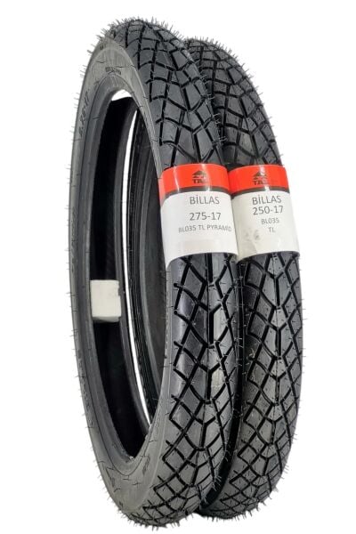 Billas Set 2.50-17 ve 2.75-17 BL035 TL 4PR Motosiklet Lastiği