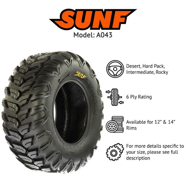 SunF 27x9R12 A043 All Trail 6PR Atv-Utv Ön Lastik