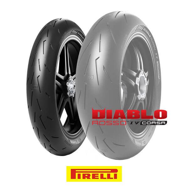 Pirelli Set 120/70ZR17 ve 200/60ZR17 Diablo Rosso IV Corsa Ön Arka Takım