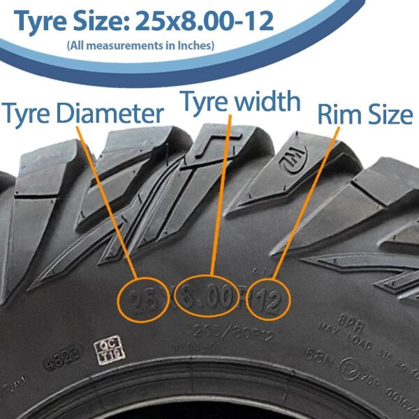 Obor Set 25x8.00R12 ve 25x10.00R12 WL03 Antelope 8PR Atv Ön Arka Takım Lastiği