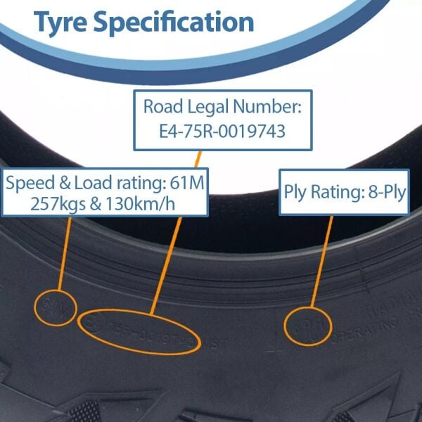 Obor Set 27x9.00R14 ve 27x11.00R14 WL15 Lynx 8PR Atv Ön Arka Takım