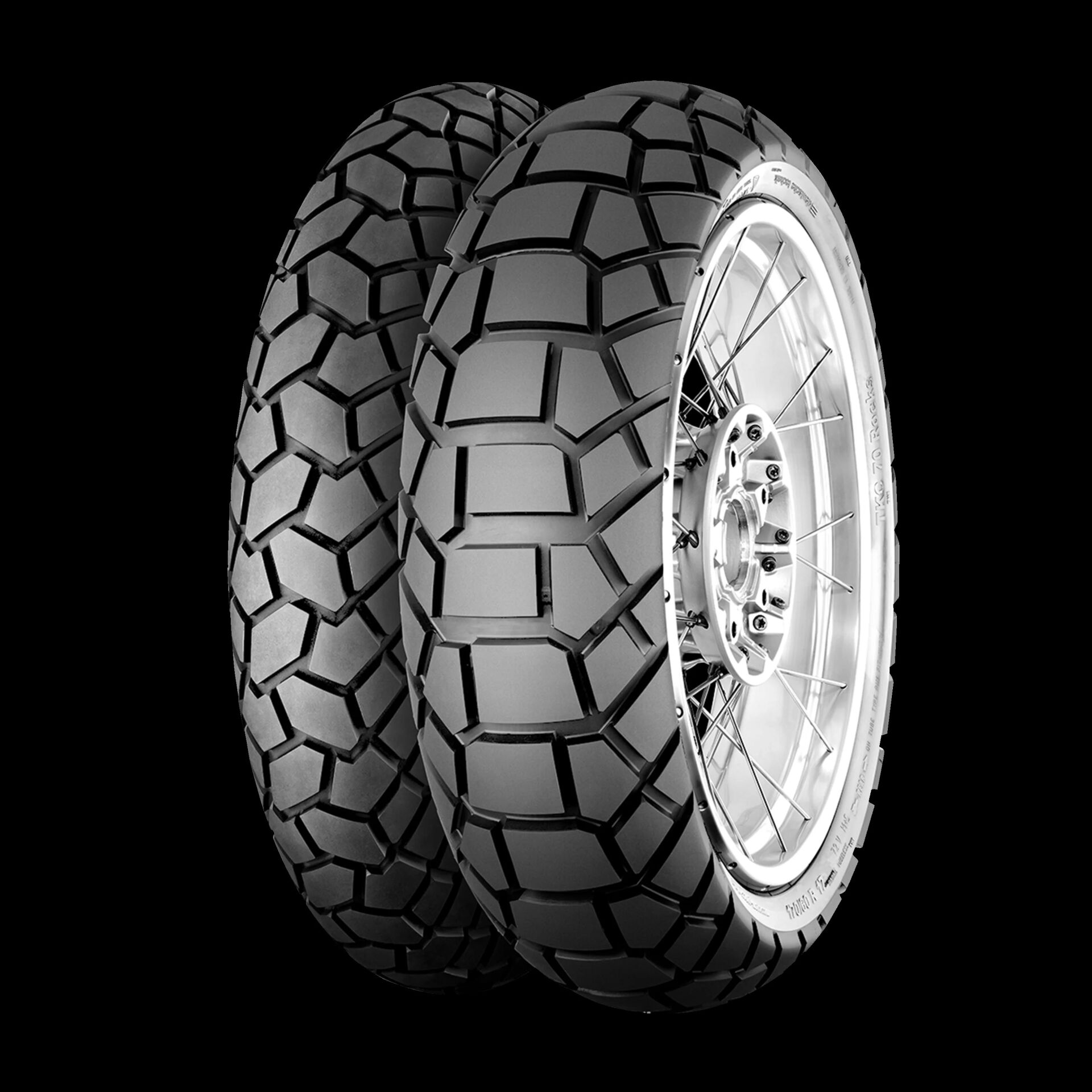 Continental Set 110/80R19 ve 150/70R18 TKC 70 Rocks M+S Ön Arka Takım