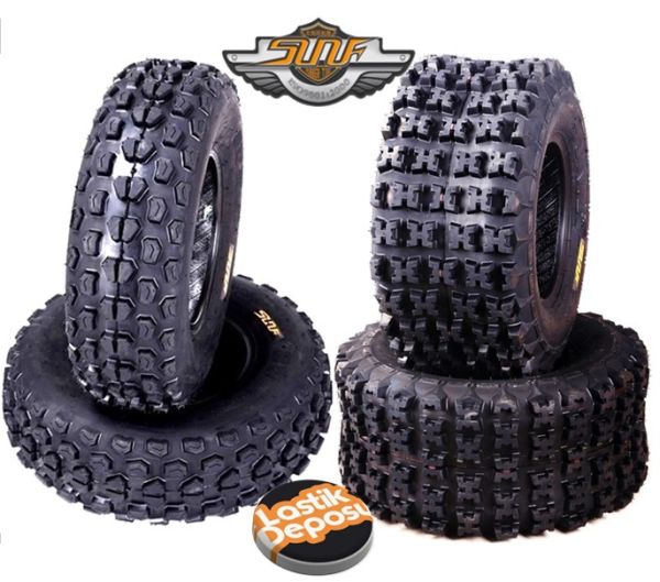 SunF Set 21x7-10 ve 20X10-10 A017 - A027 6Kat Atv Lastik Takımı Ön-Arka