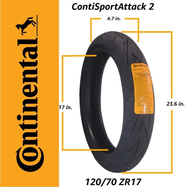 Continental 190/55ZR17 ContiSportAttack2 75W